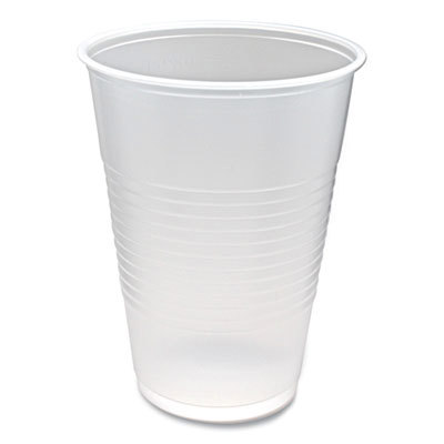 CUP,PLASTIC,RIBBD,10OZ,TR
